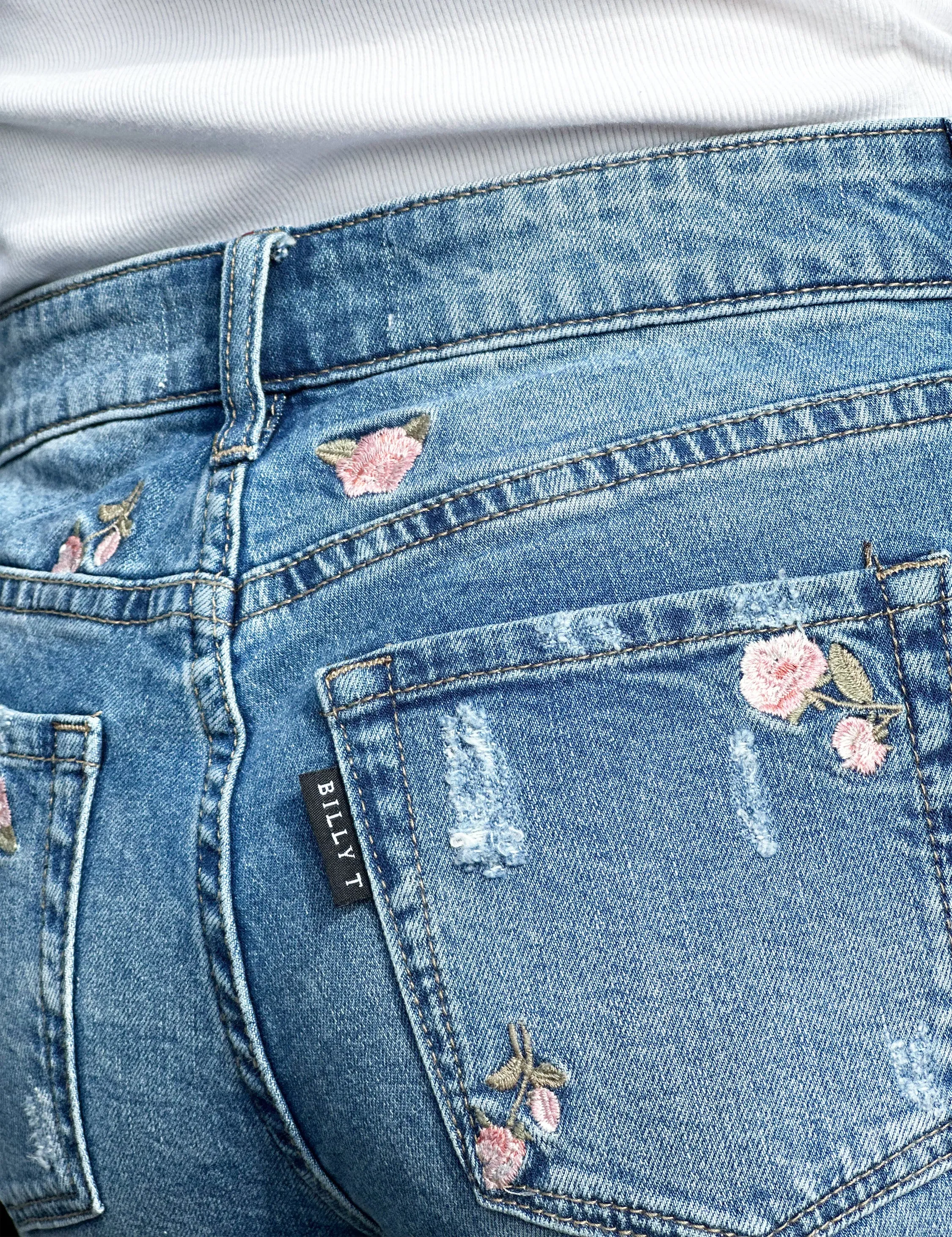 Absolutely Rosey Mid-Rise Jeans
