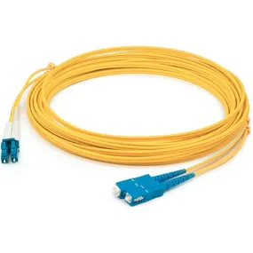 AddOn 35m LC (Male) to SC (Male) Straight Yellow OS2 Duplex LSZH Fiber Patch Cable ADD-SC-LC-35M9SMFLZ