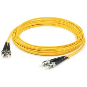 AddOn 36m ST (Male) to ST (Male) Straight Yellow OS2 Duplex LSZH Fiber Patch Cable ADD-ST-ST-36M9SMFLZ