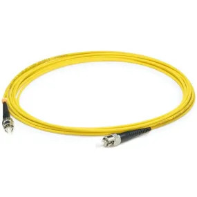 AddOn 37m ST (Male) to ST (Male) Straight Yellow OS2 Simplex LSZH Fiber Patch Cable ADD-ST-ST-37MS9SMFLZ