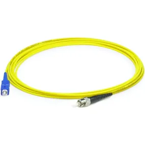 AddOn 73m SC (Male) to ST (Male) Straight Yellow OS2 Simplex LSZH Fiber Patch Cable ADD-ST-SC-73MS9SMFLZ