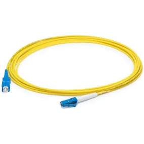 AddOn 91m LC (Male) to SC (Male) Straight Yellow OS2 Simplex LSZH Fiber Patch Cable ADD-SC-LC-91MS9SMFLZ