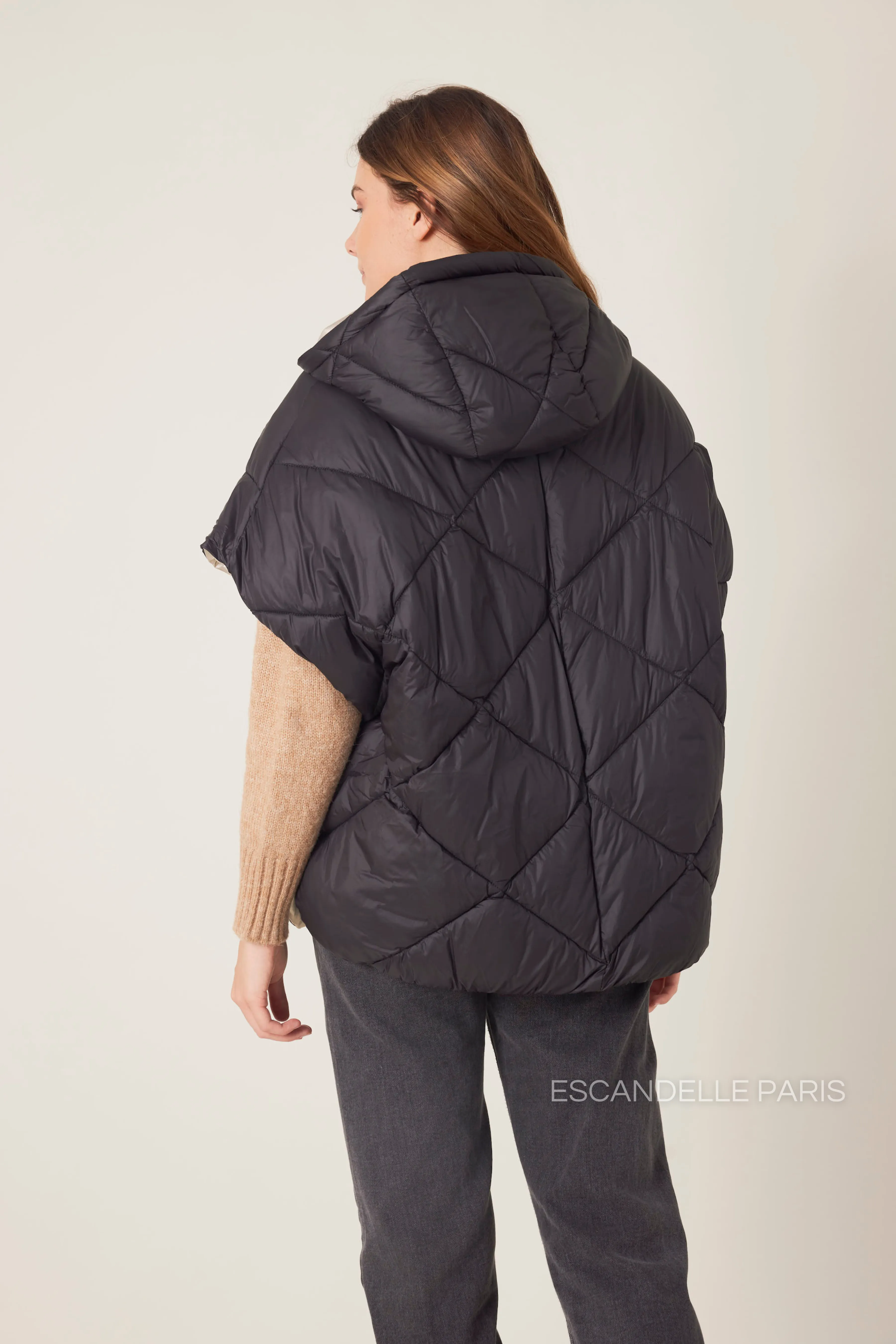 ALBA - Doudoune-cape Oversize Réversible