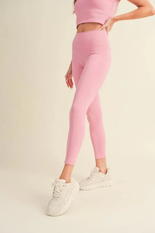Aligned Performance High-Rise Leggings Pink