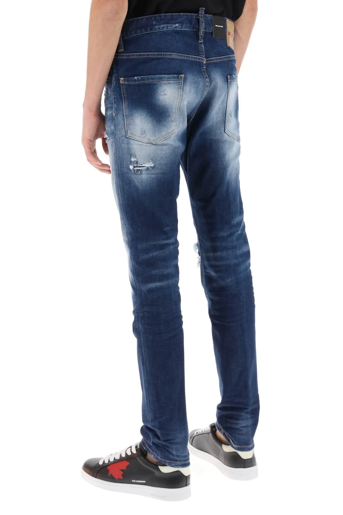 cool guy jeans in medium worn out booty wash