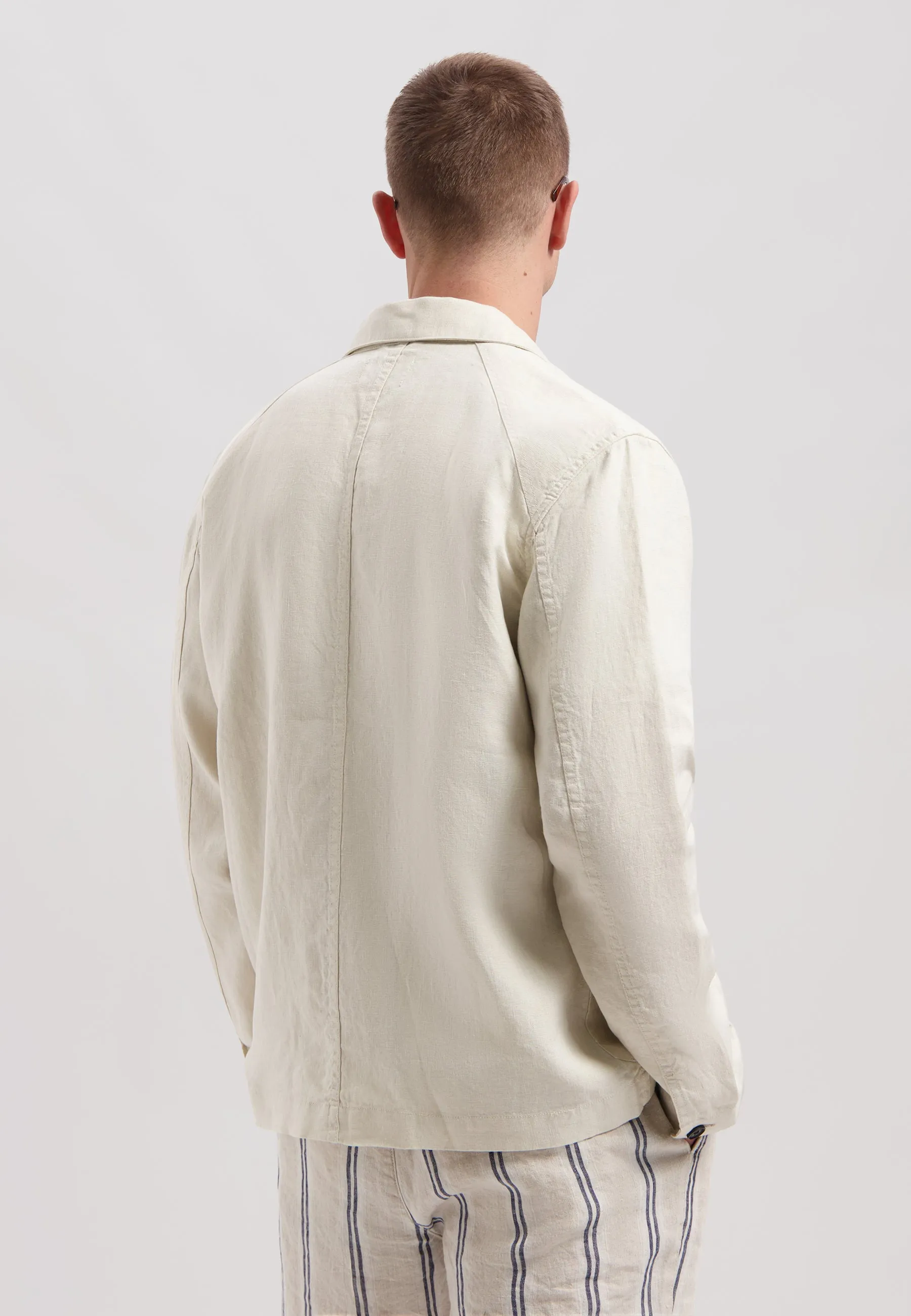 Crisp Chore Jacket: Off White
