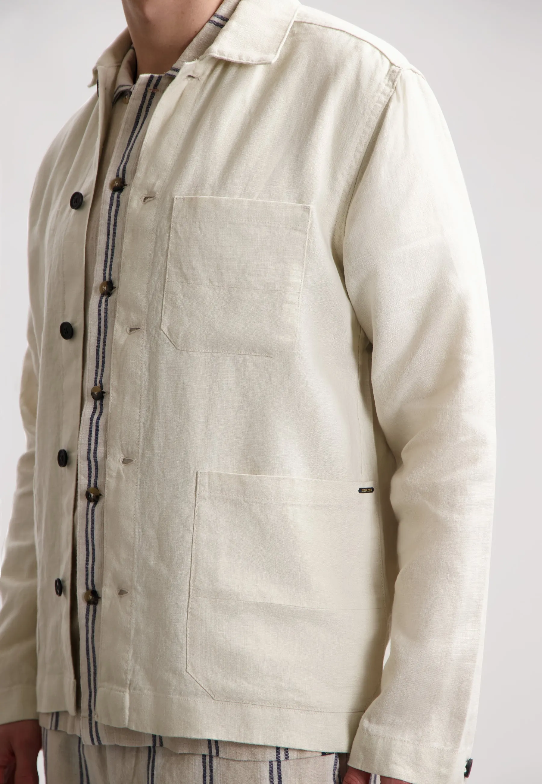Crisp Chore Jacket: Off White