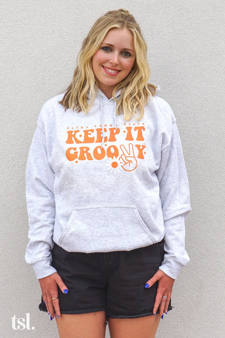 Delta Zeta Keep It Groovy Hoodie