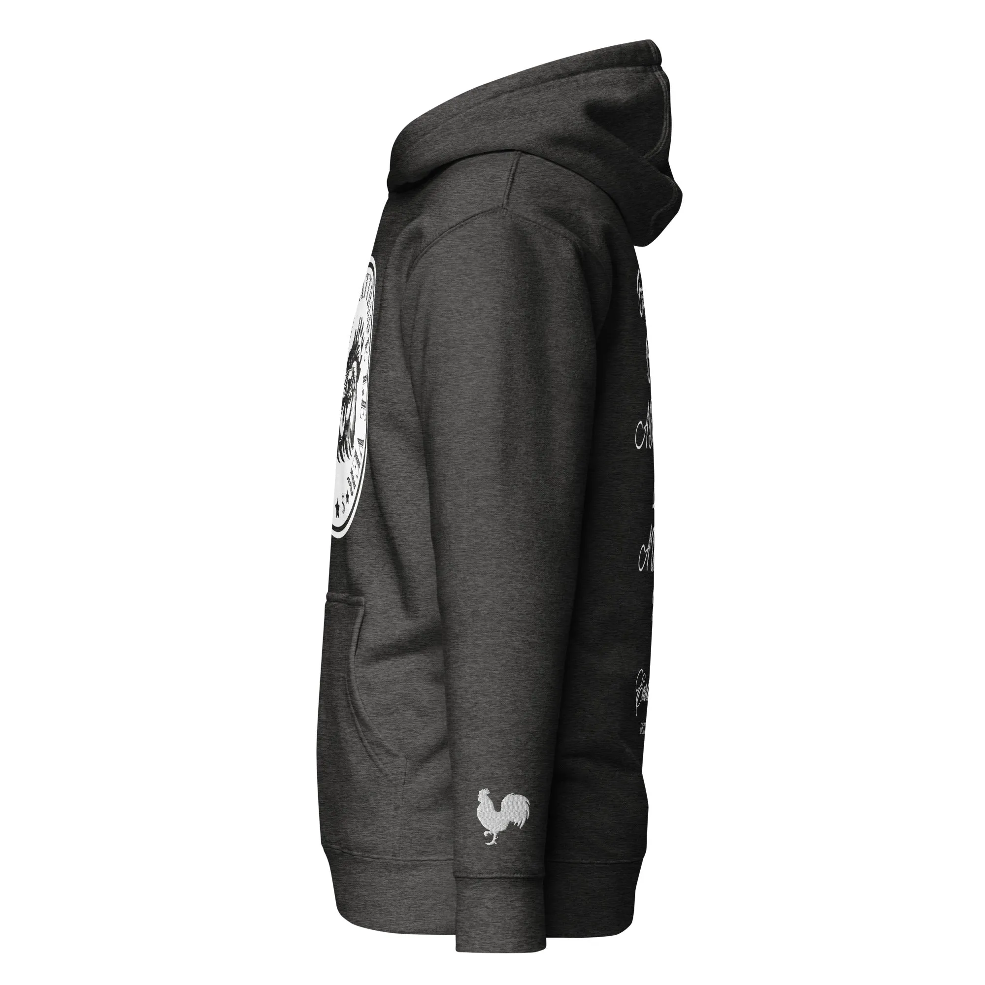 EARLE LE' BYRDE "French Motto" Fleece Pull-Over Hoodie