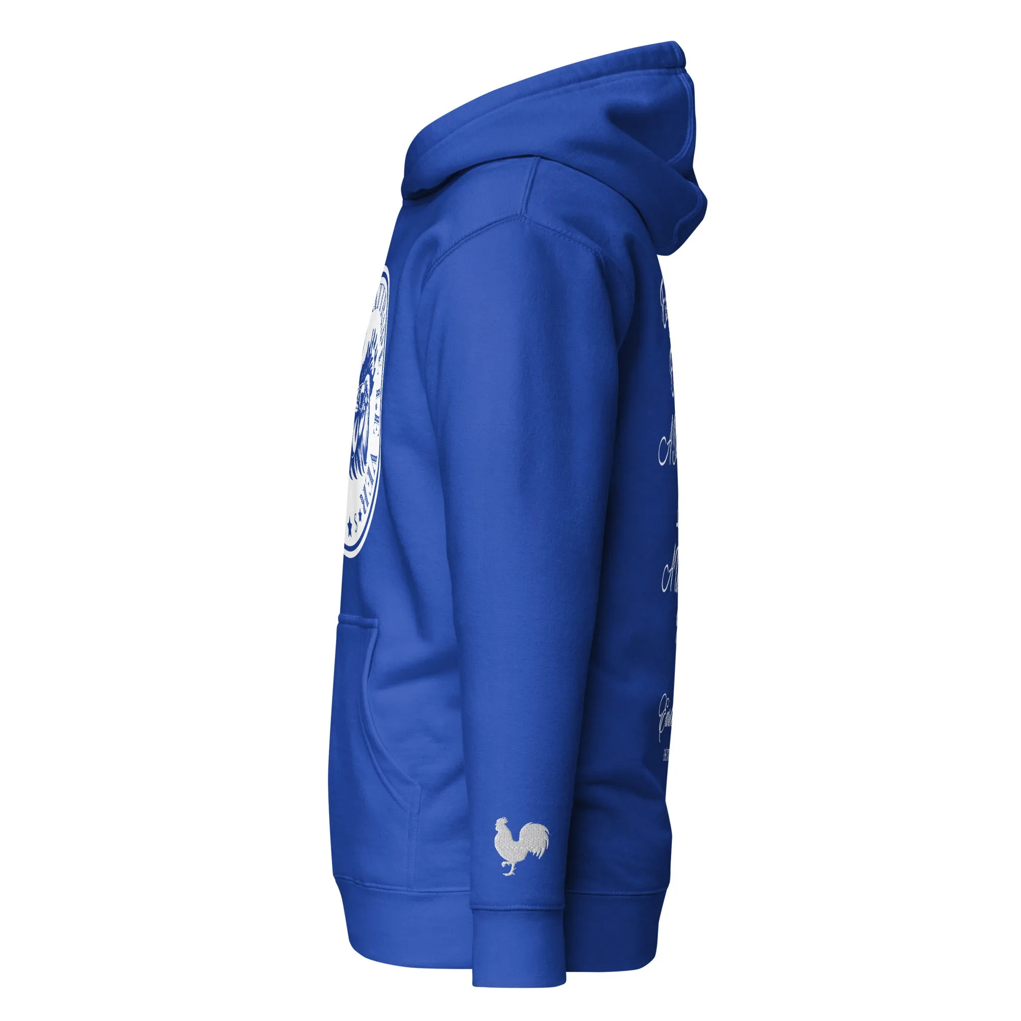 EARLE LE' BYRDE "French Motto" Fleece Pull-Over Hoodie