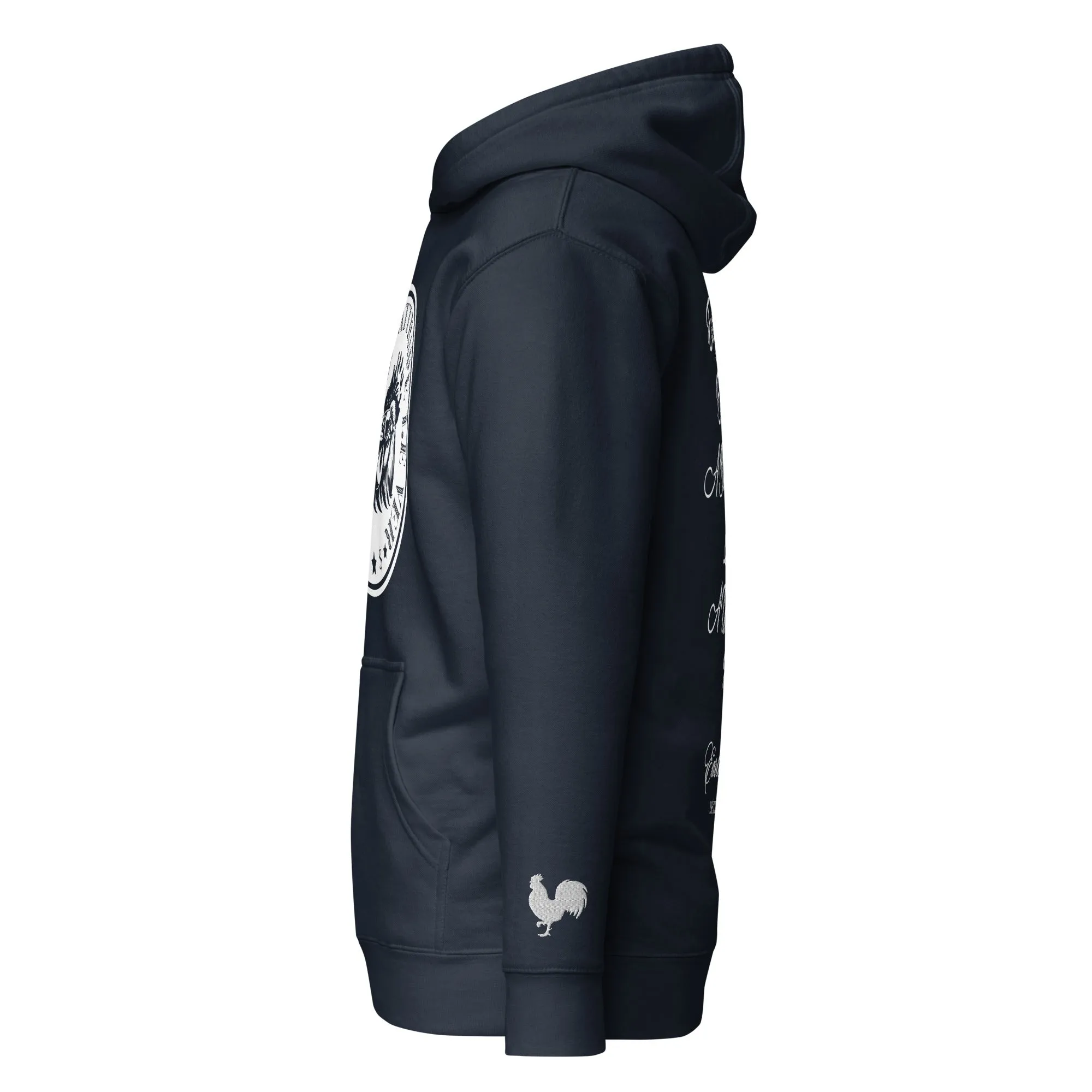 EARLE LE' BYRDE "French Motto" Fleece Pull-Over Hoodie