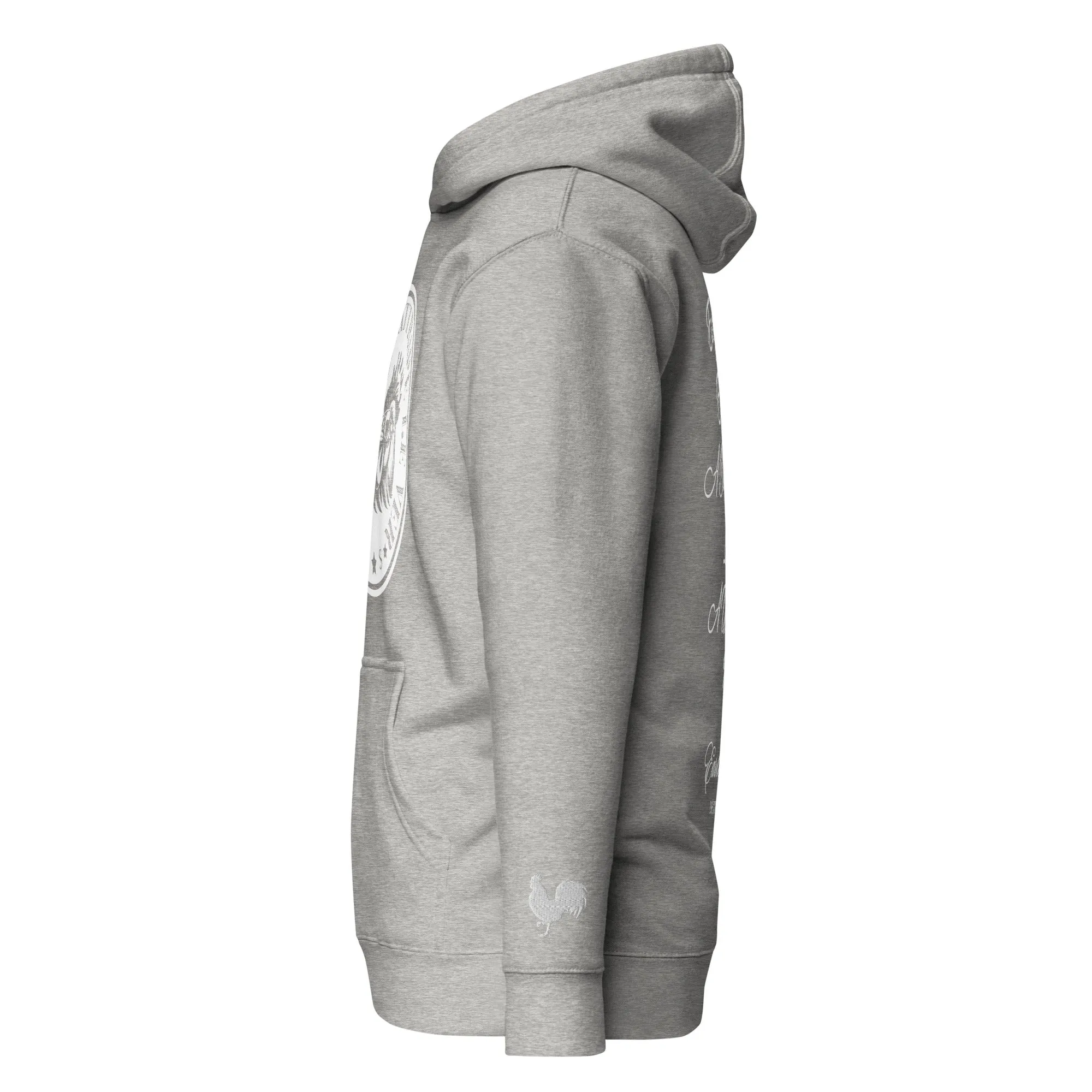 EARLE LE' BYRDE "French Motto" Fleece Pull-Over Hoodie