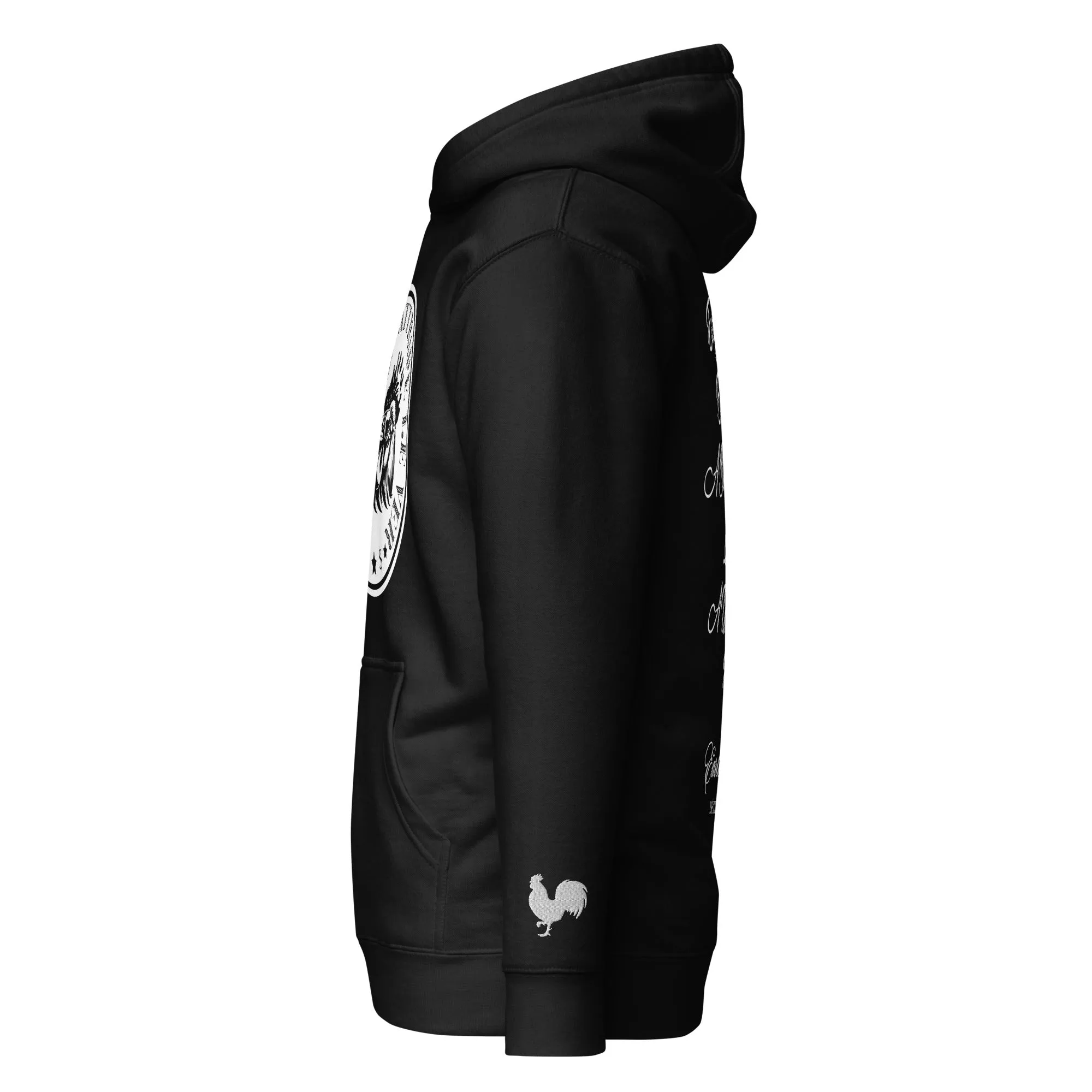 EARLE LE' BYRDE "French Motto" Fleece Pull-Over Hoodie