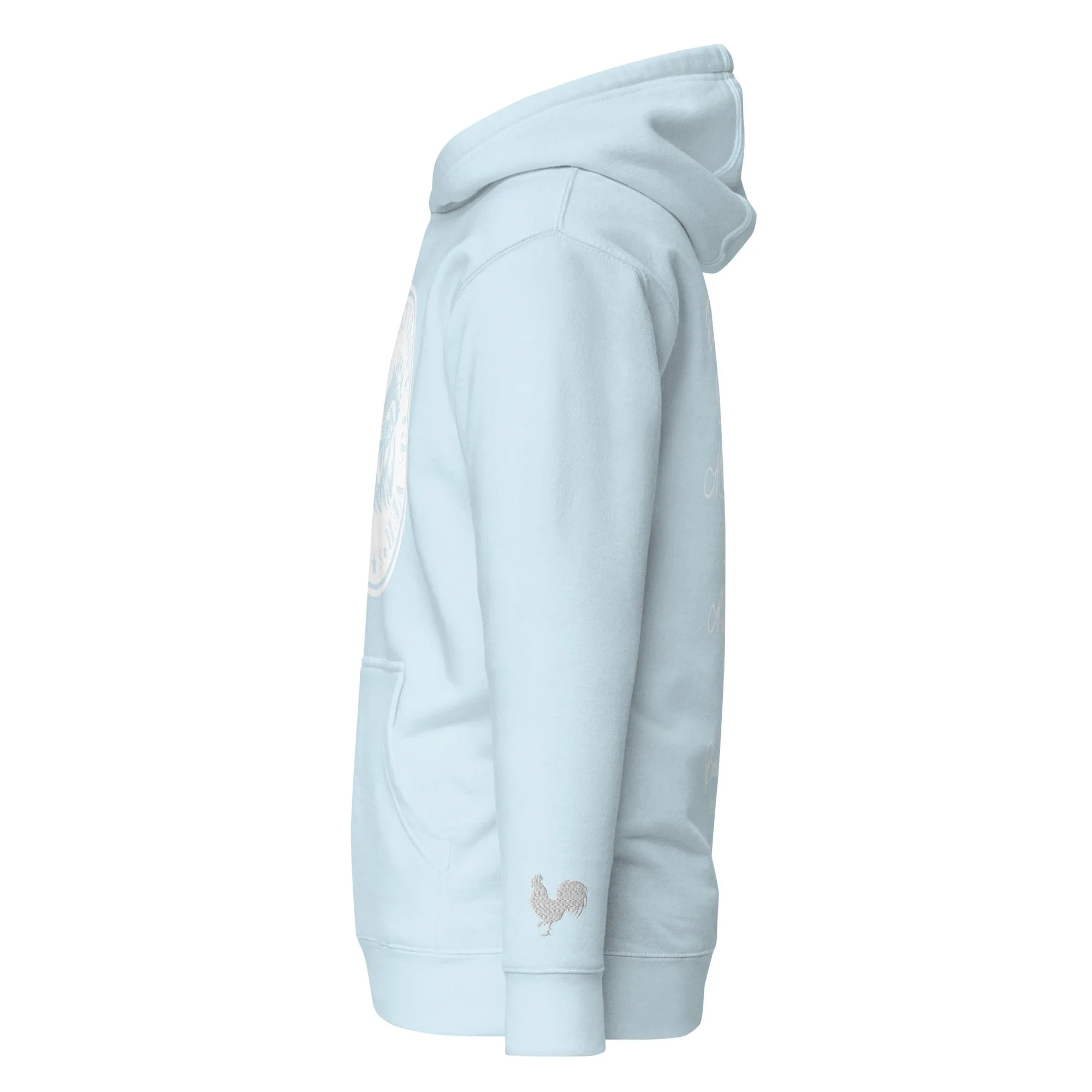EARLE LE' BYRDE "French Motto" Fleece Pull-Over Hoodie