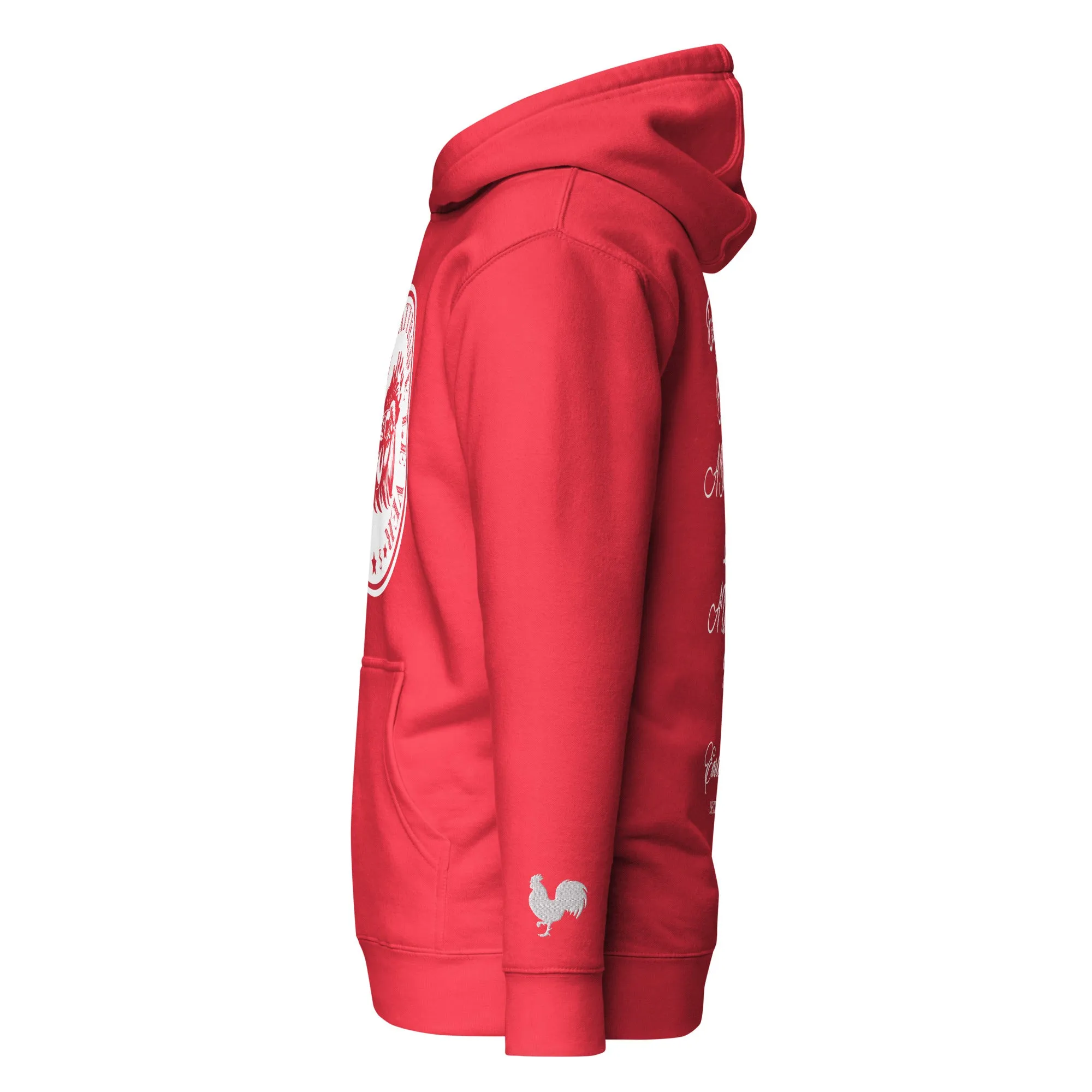 EARLE LE' BYRDE "French Motto" Fleece Pull-Over Hoodie