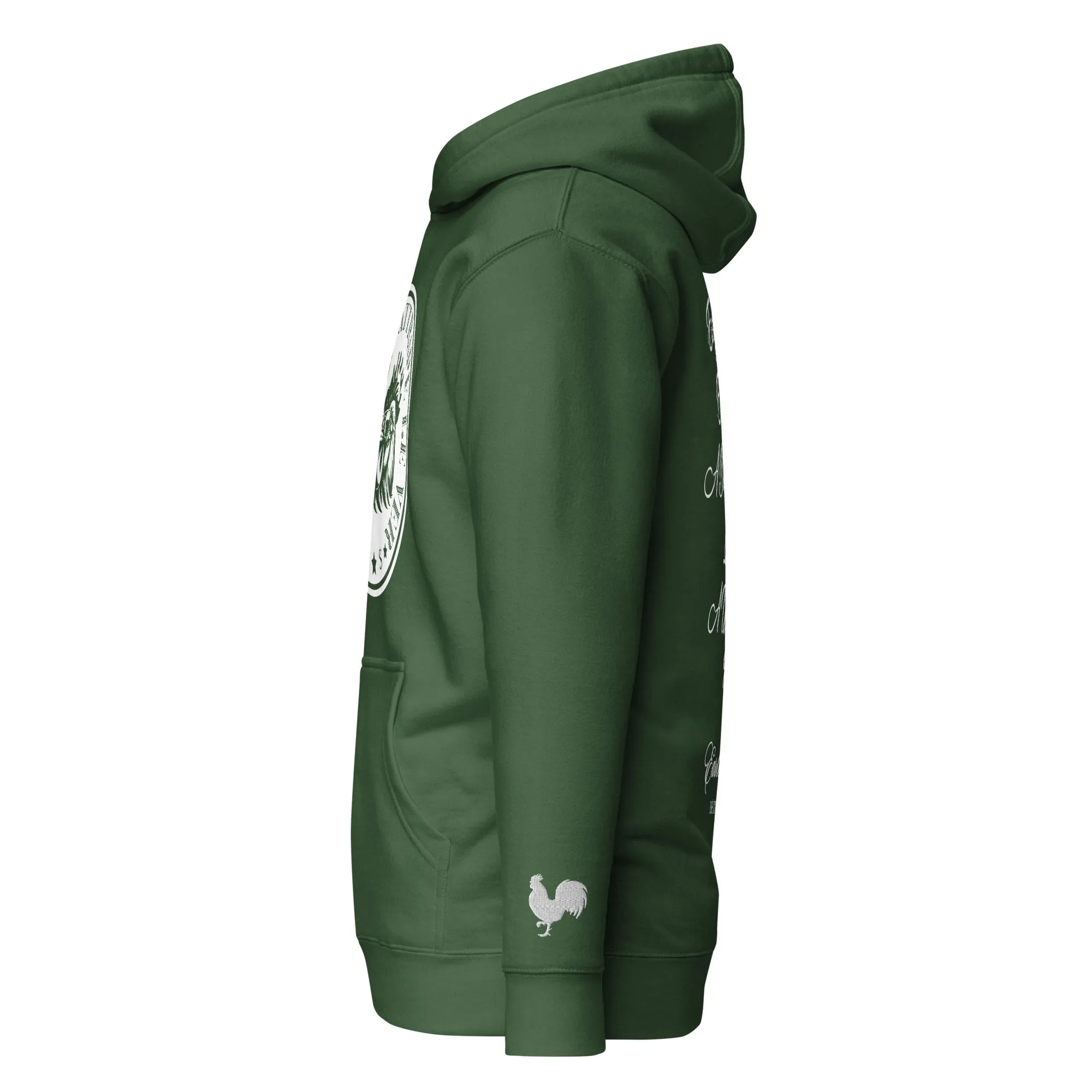 EARLE LE' BYRDE "French Motto" Fleece Pull-Over Hoodie