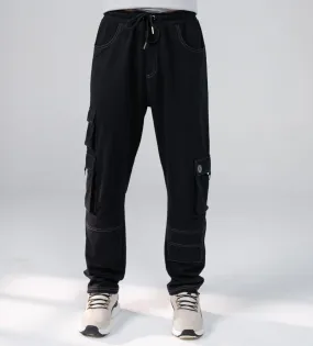 Edrio Black Shadow Shift Cargo Trackpants