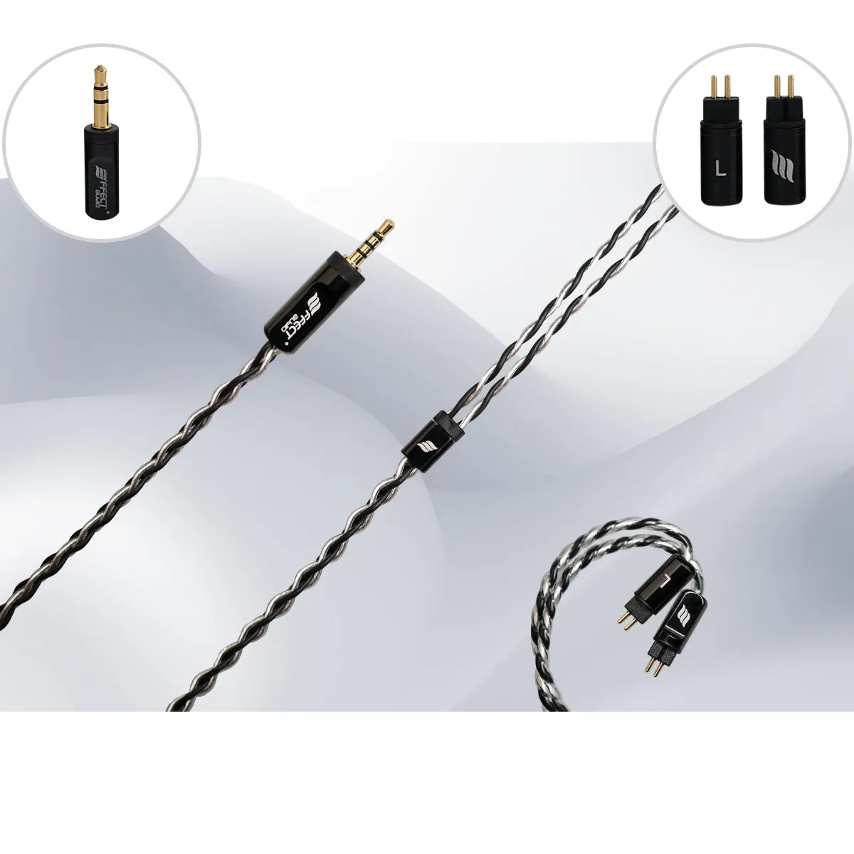 Effect Audio Grandioso Black In-Ear Headphone Cable (Open Box)
