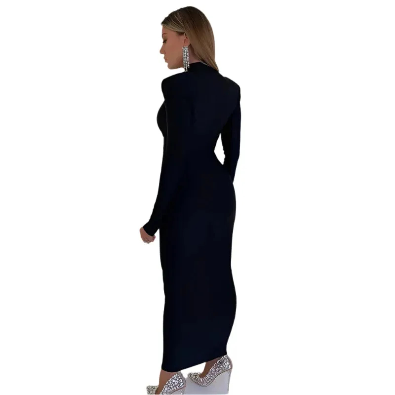 Empire Waist Knitted Maxi Dress