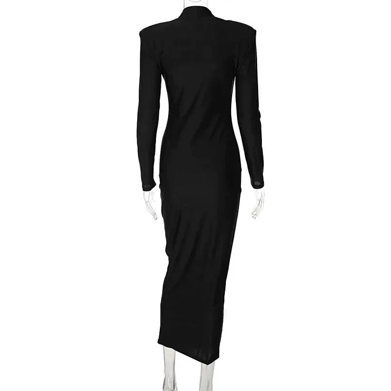 Empire Waist Knitted Maxi Dress