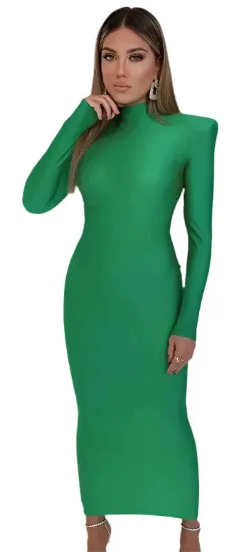 Empire Waist Knitted Maxi Dress