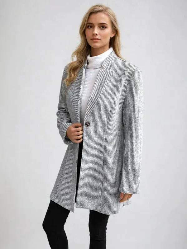 Herringbone Long Coat