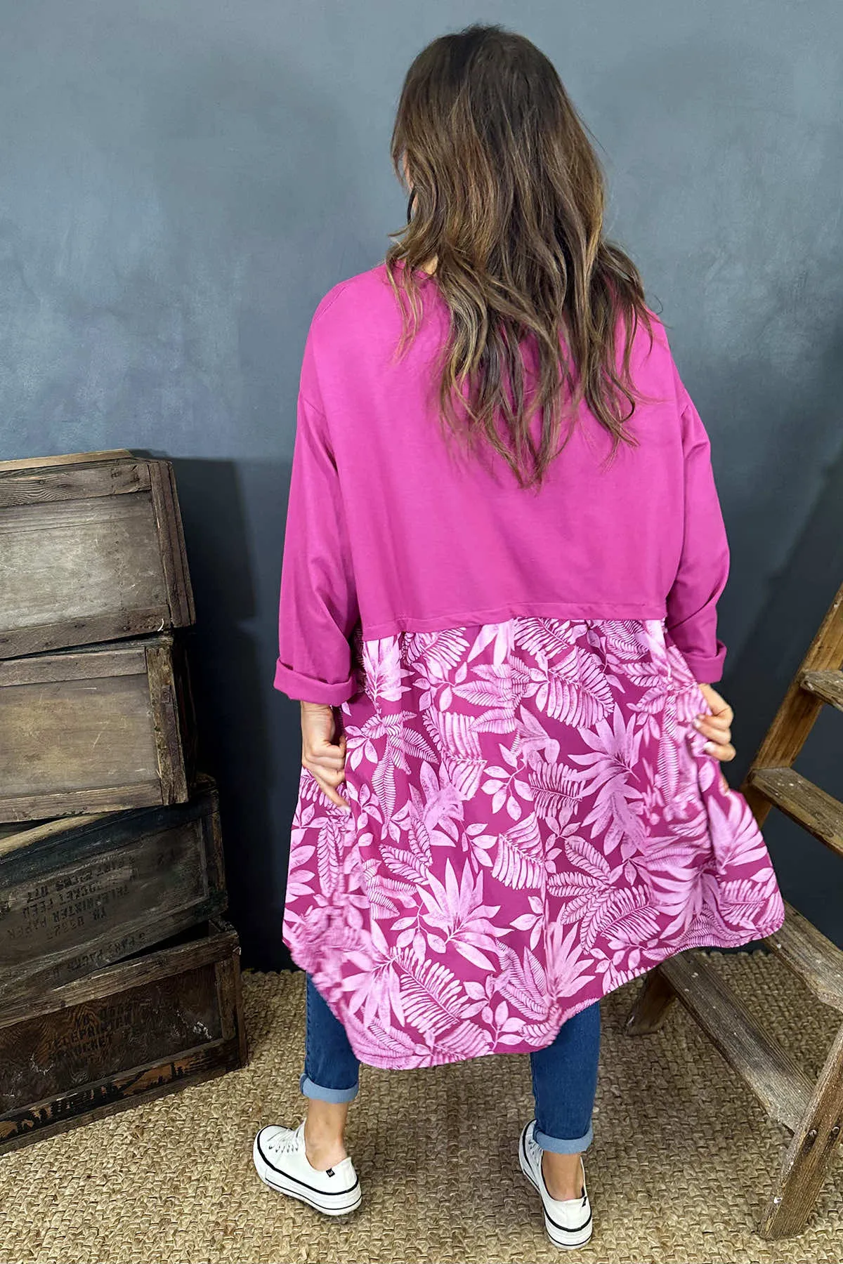 Iris Cotton Tunic Berry