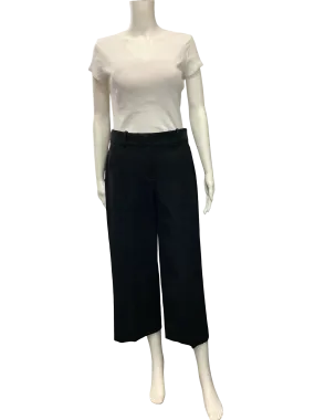 J Crew Women's Pant Wide Leg Crop w/Tags Black Size 6
