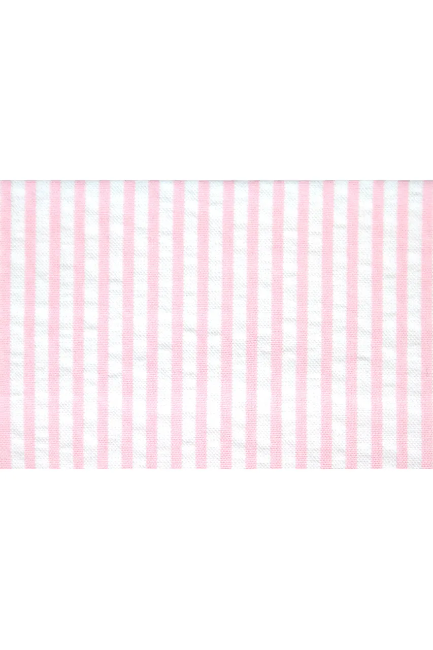 Laguna Cotton Seersucker Trousers - Pink