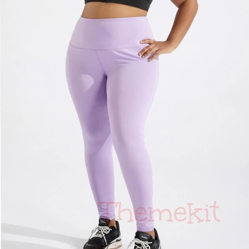 Large Size Yoga Pants Skin Friendly and Nude Sports Pants