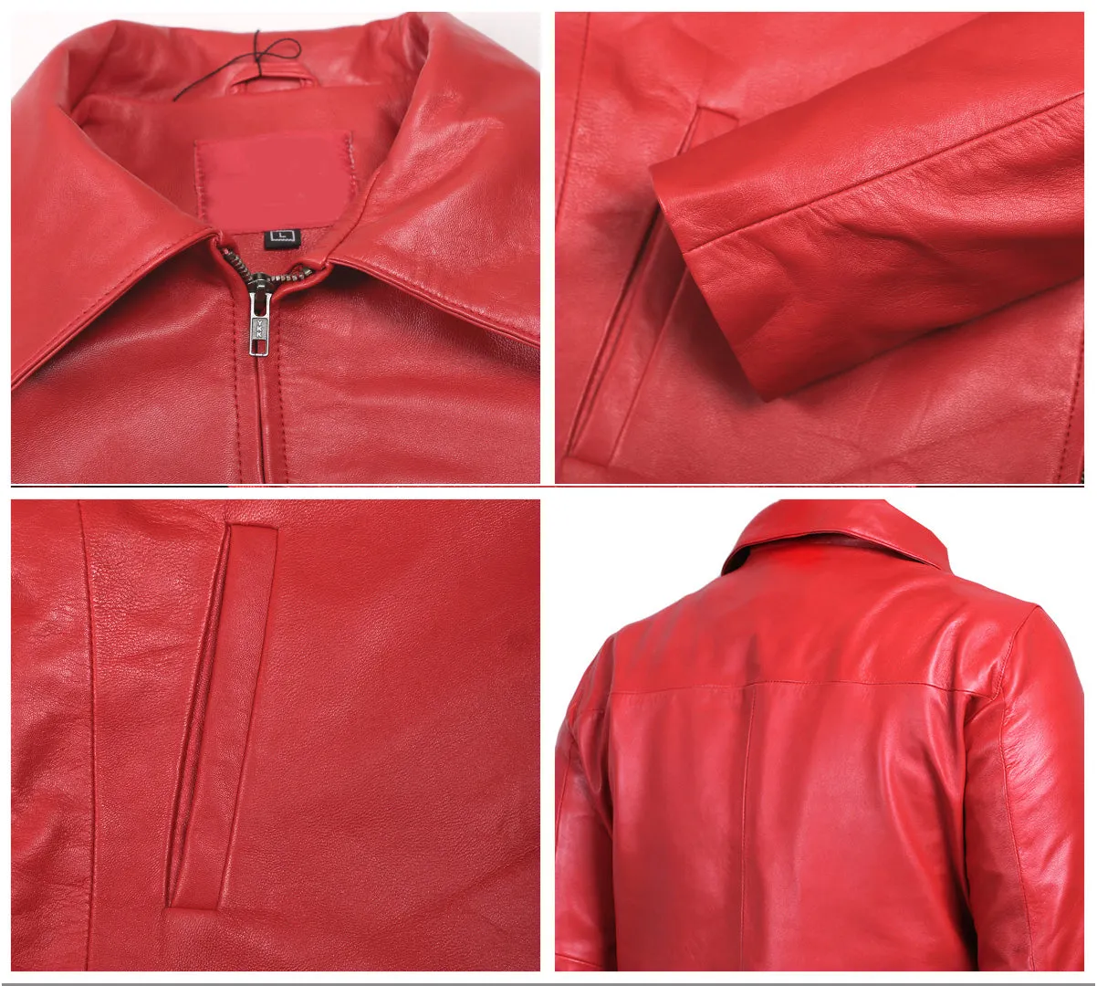 Leather Jackets Hub Mens Genuine Lambskin Leather Jacket (Black, Aviator Jacket) - 1501331
