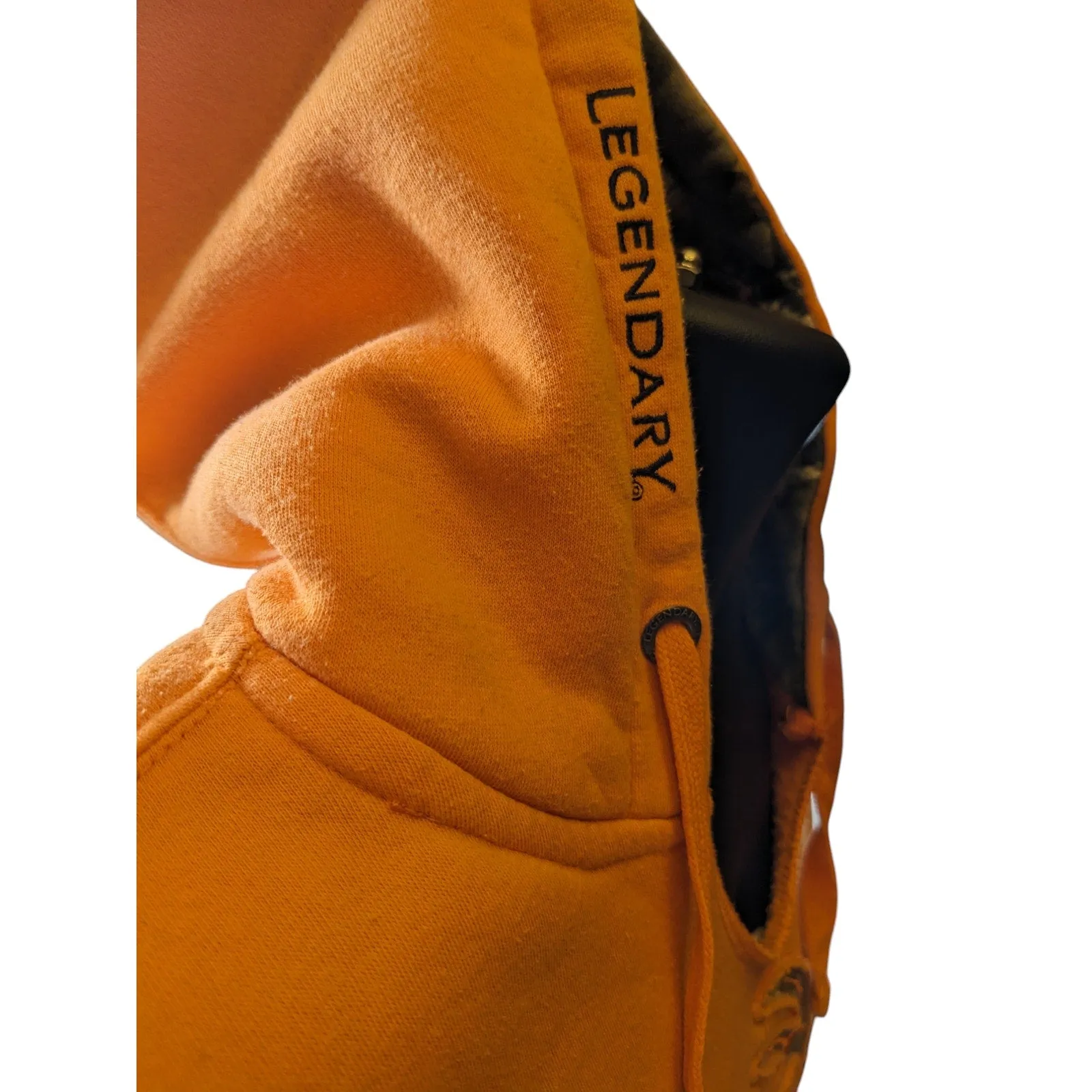 Legendary Whitetails Hoodie Outfitter Mens Medium Orange Camo Antler Sweatshirt