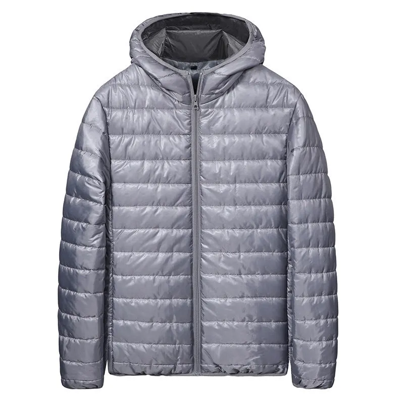 Lightweight Cotton Coat Hooded Down Jacket Men's Casual Warm Cotton-padded Jacket