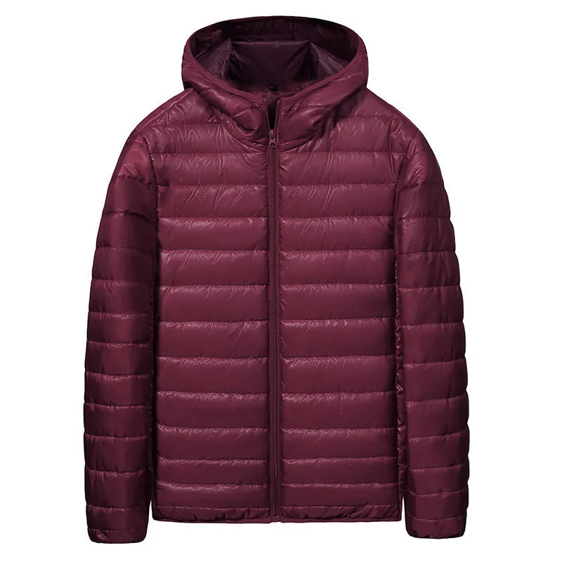 Lightweight Cotton Coat Hooded Down Jacket Men's Casual Warm Cotton-padded Jacket
