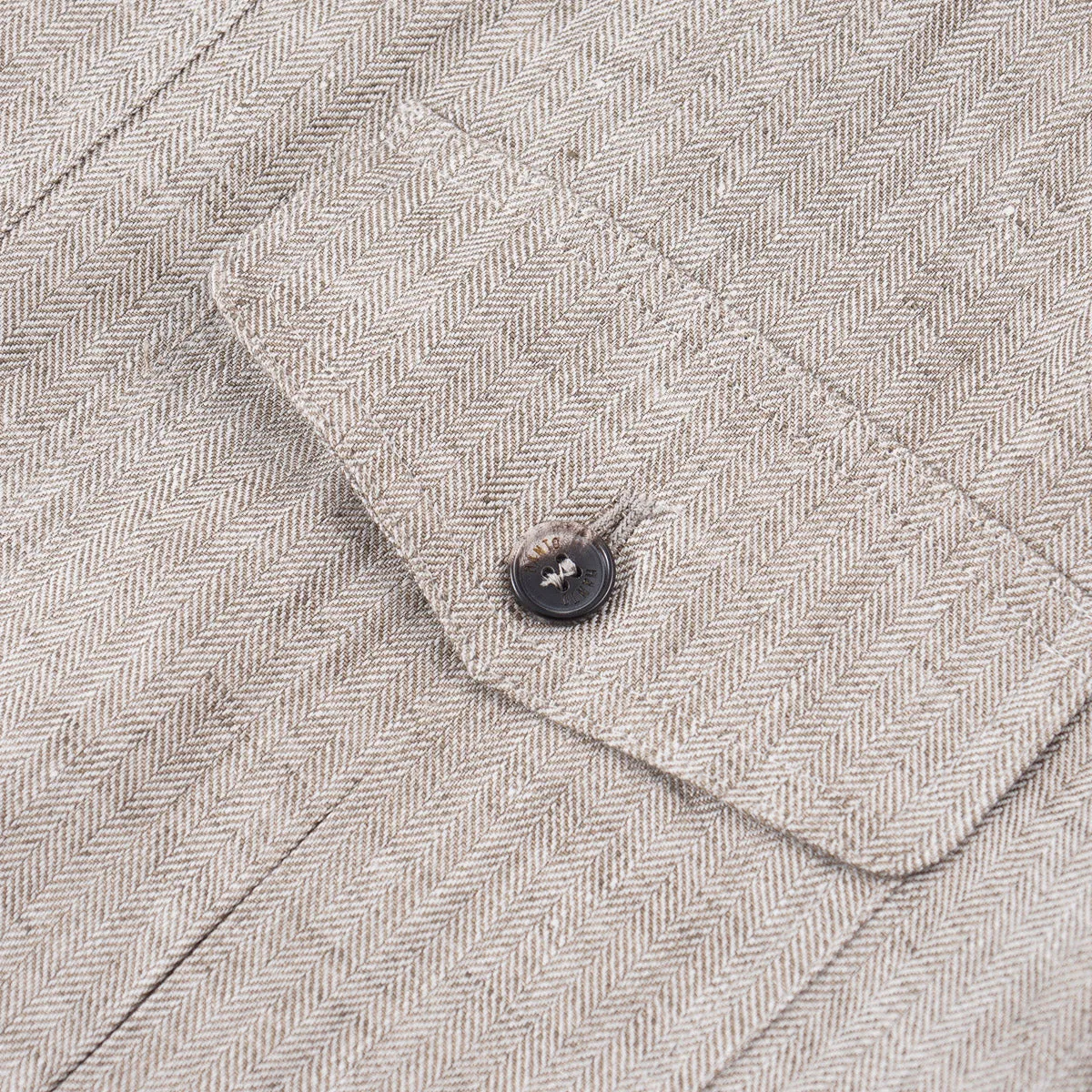 Lightweight Woven Linen Safari Jacket
