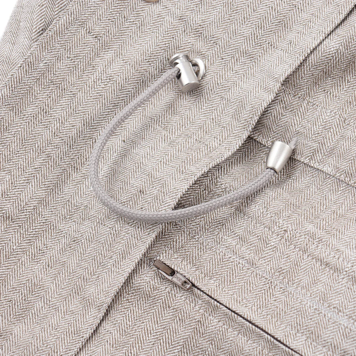 Lightweight Woven Linen Safari Jacket
