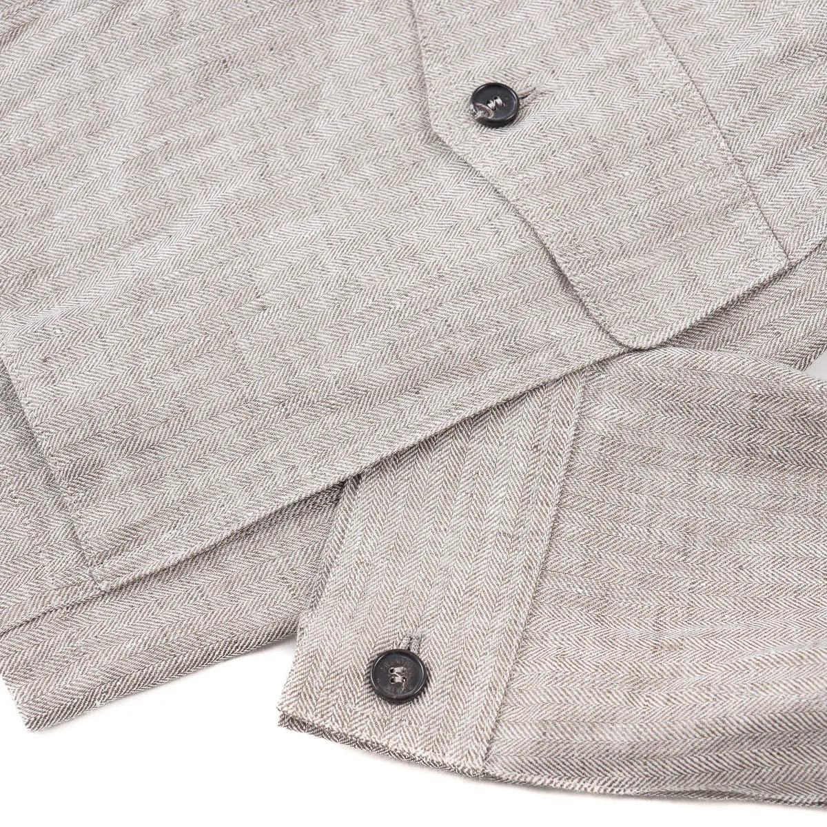Lightweight Woven Linen Safari Jacket