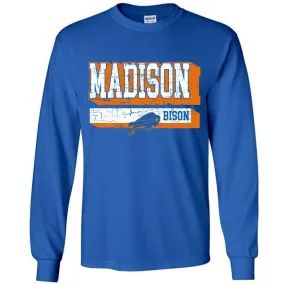 Madison Bison - Shadow Stripe Long Sleeve T-Shirt