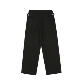 Man Fall Outfits Cargo Pants Vintage Embroidery Overalls Loose Straight Street Casual Pants