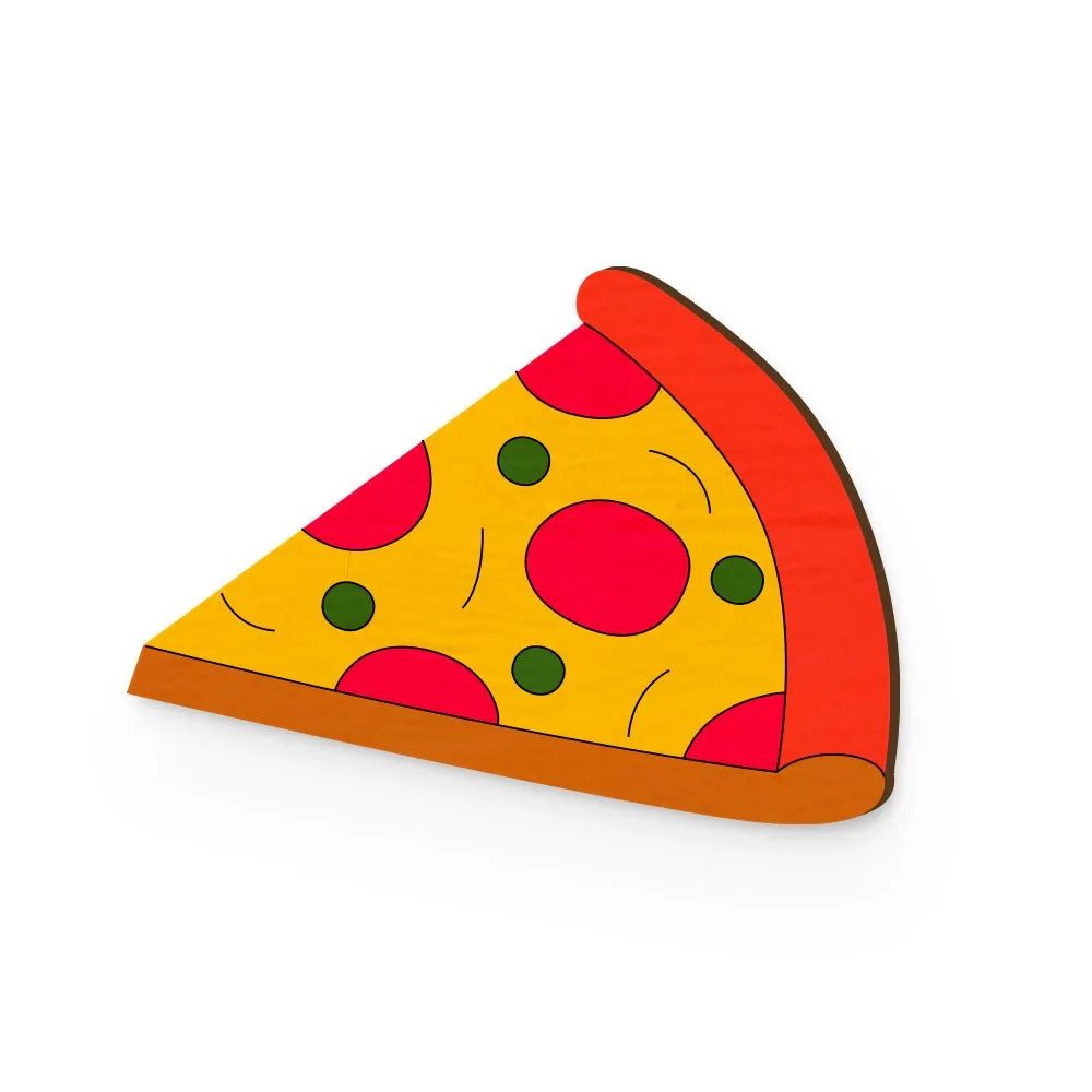 Nice Slice Hand Painted Wooden Pin