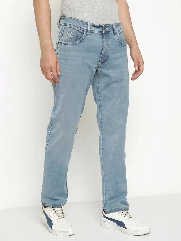 Octave Men Mid-Rise Light Shade Light Fade Clean Look Stretchable Jeans