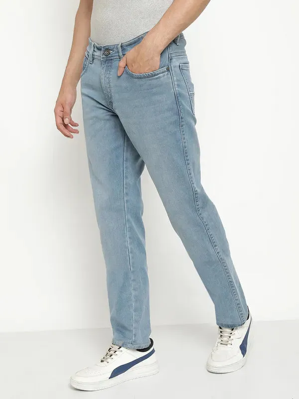 Octave Men Mid-Rise Light Shade Light Fade Clean Look Stretchable Jeans