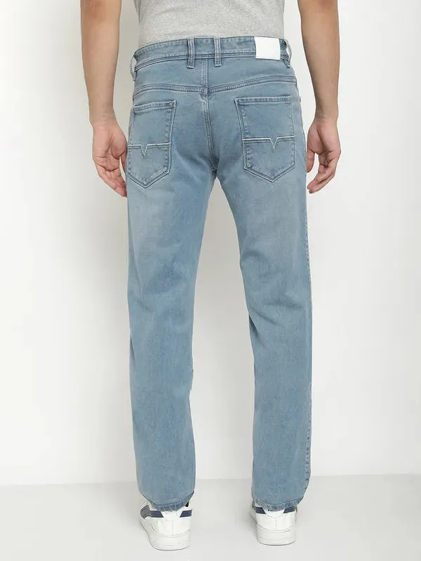 Octave Men Mid-Rise Light Shade Light Fade Clean Look Stretchable Jeans