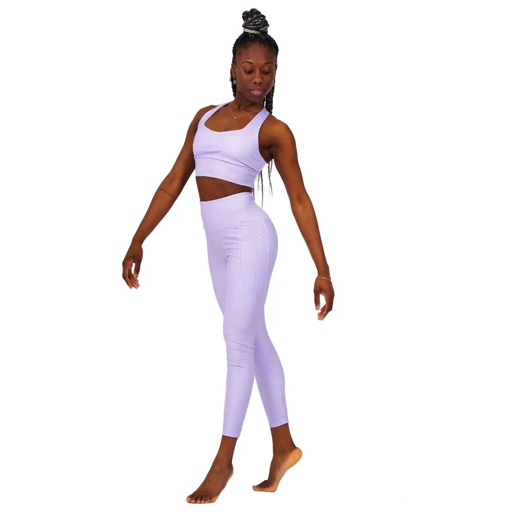 Orchid Fedora High Waisted Leggings with Pockets
