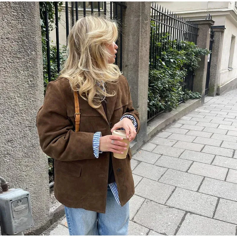 RayRay The perfect Brown Suede Jacket