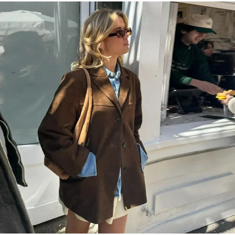 RayRay The perfect Brown Suede Jacket