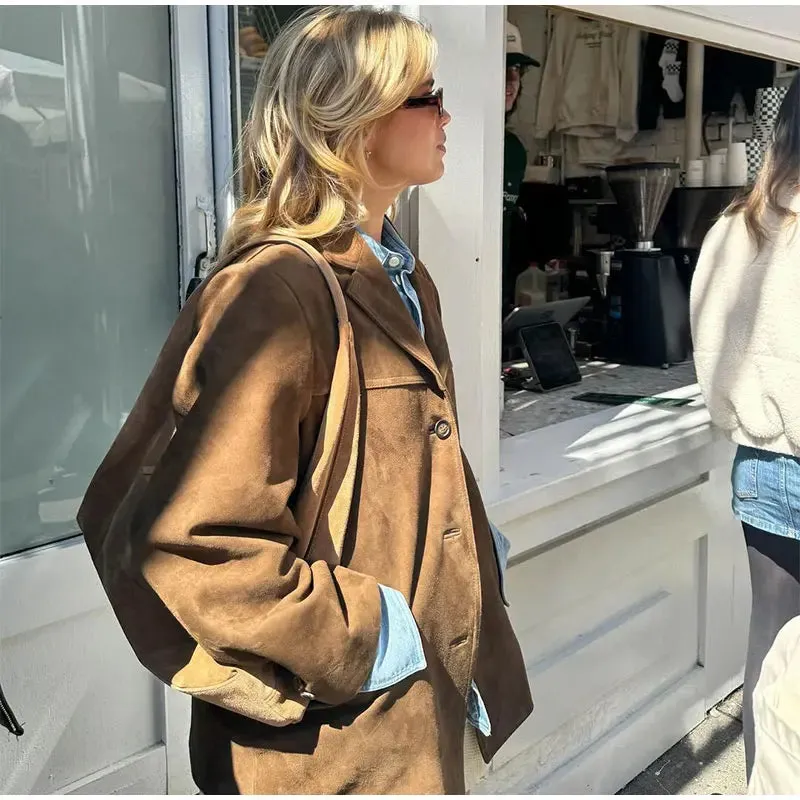 RayRay The perfect Brown Suede Jacket
