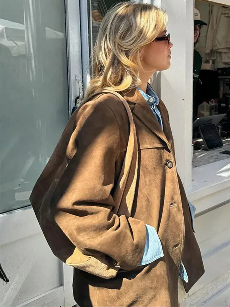 RayRay The perfect Brown Suede Jacket