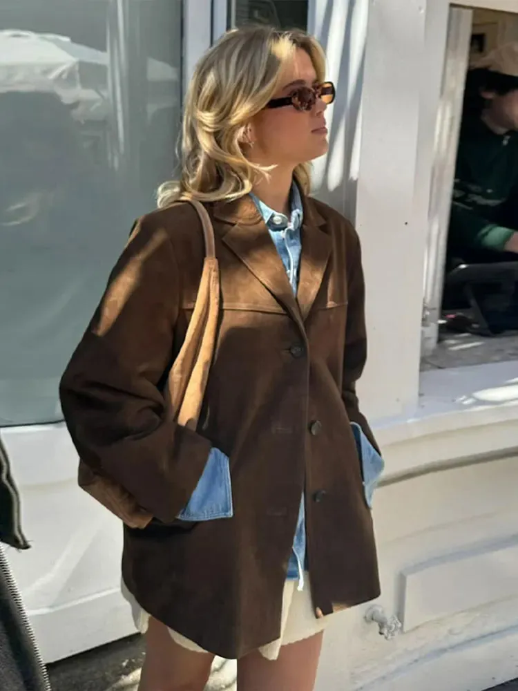 RayRay The perfect Brown Suede Jacket
