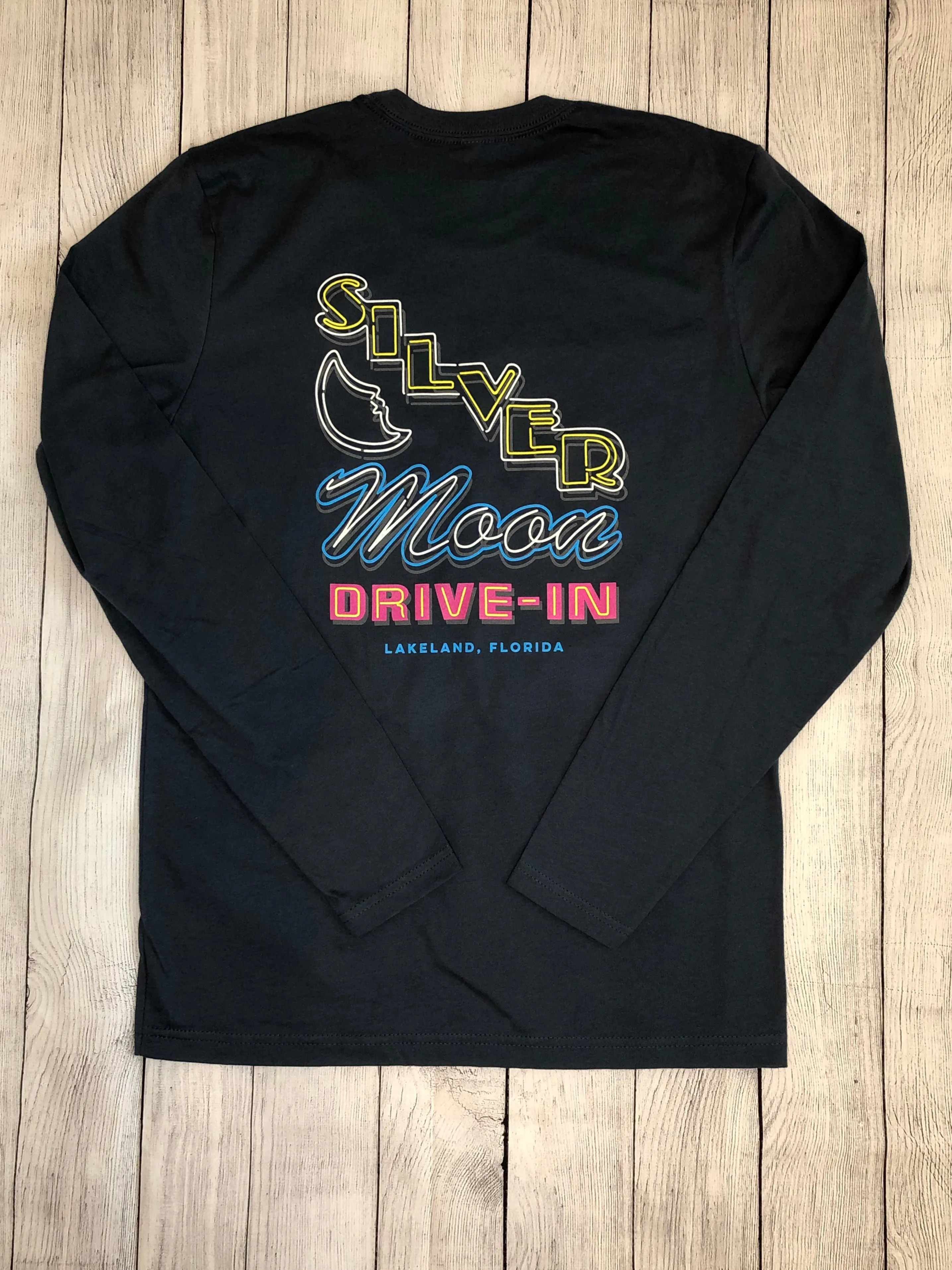 Retro Neon Front & Back Long Sleeve T-Shirt